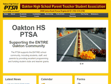 Tablet Screenshot of oaktonhsptsa.org